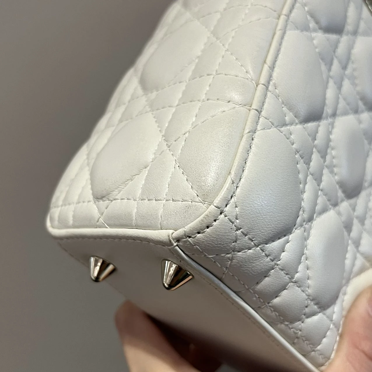 DIOR Small Lady Dior Bag White Lambskin DIOR Small Lady Dior Bag White Lambskin