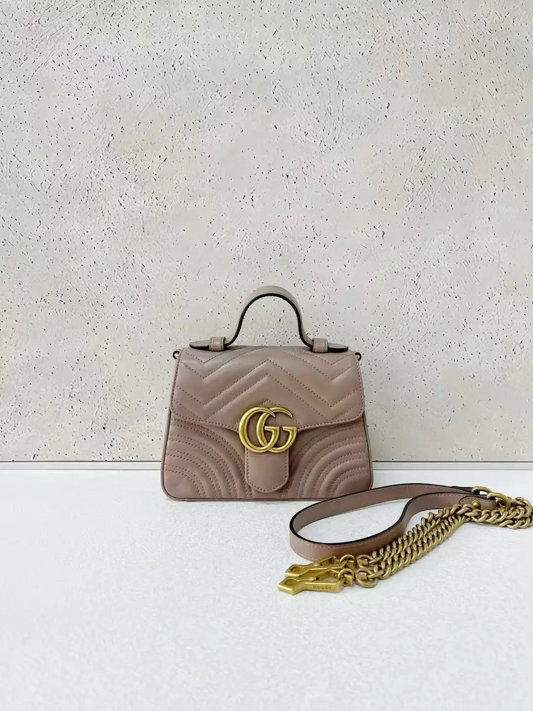 GUCCI GG Marmont Small Top Handle Bag GUCCI GG Marmont Small Top Handle Bag