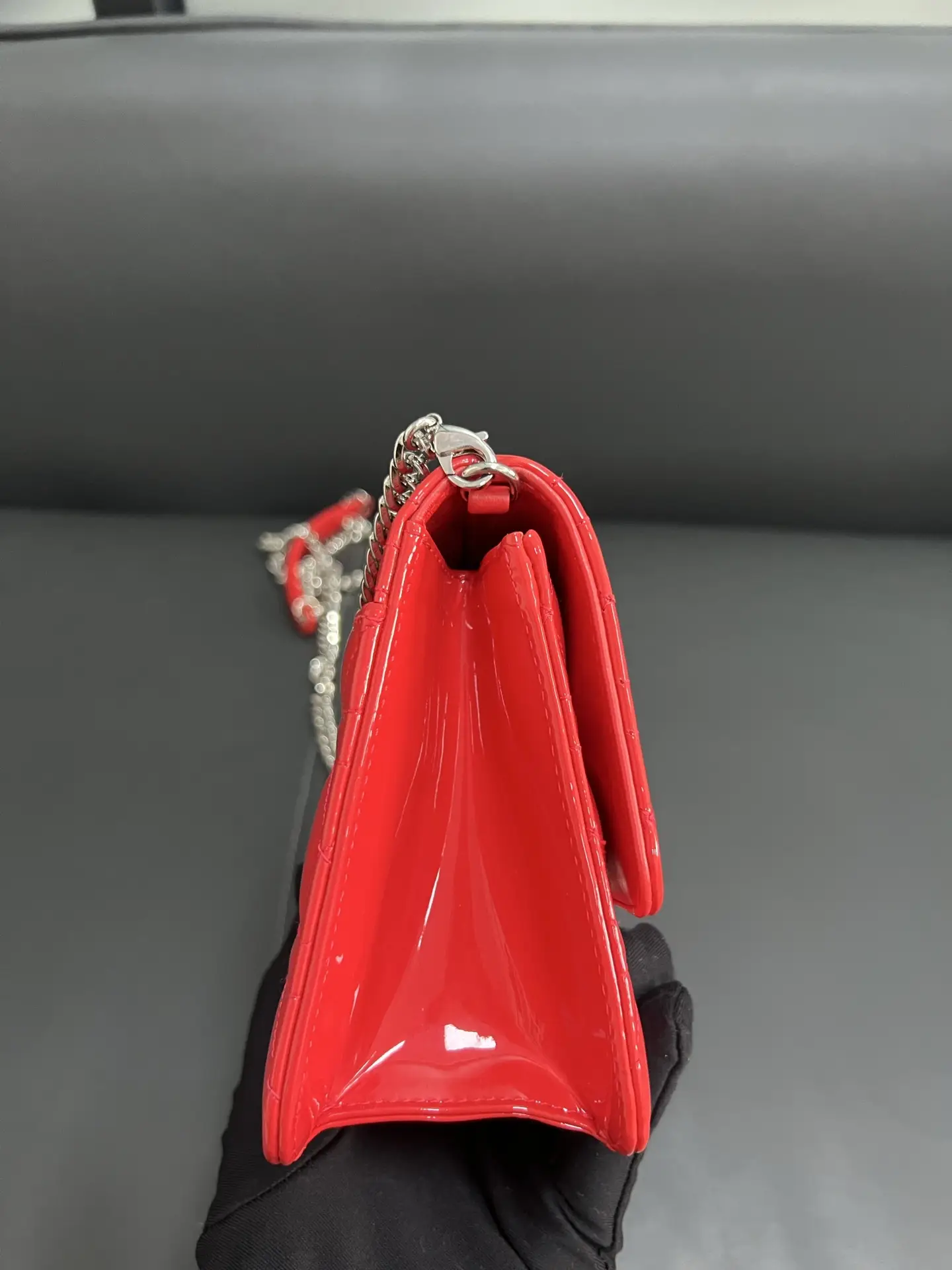DIOR Christian Dior Miss Dior Chain Wallet Red DIOR Christian Dior Miss Dior Chain Wallet Red