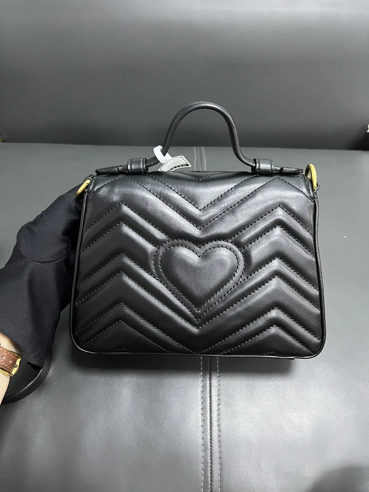 GUCCI GG Marmont Small Top Handle Bag GUCCI GG Marmont Small Top Handle Bag