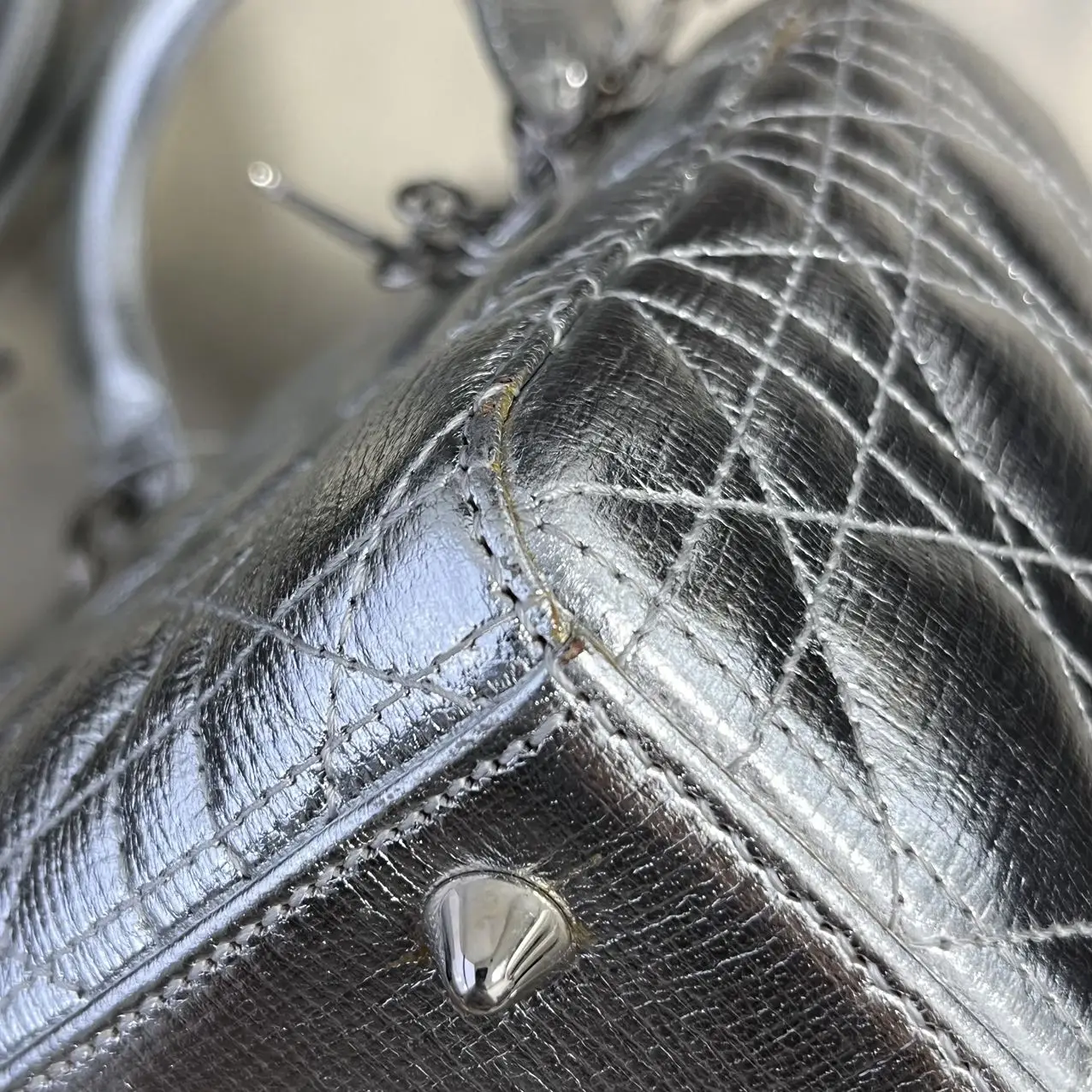 DIOR Small Lady Dior Metallic Grained Calfskin My ABC Bag DIOR Small Lady Dior Metallic Grained Calfskin My ABC Bag