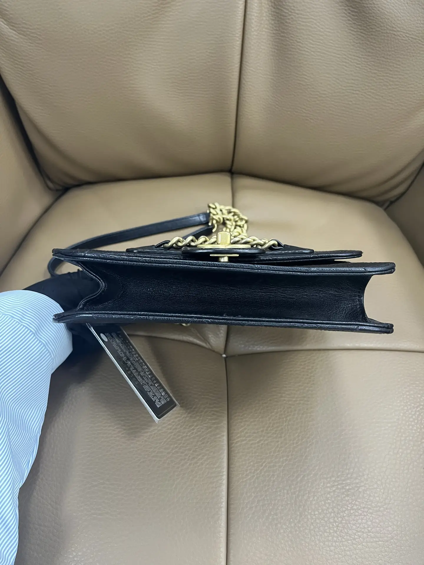 Chanel Coco Mark Chain Shoulder Bag Black Chanel Coco Mark Chain Shoulder Bag Black