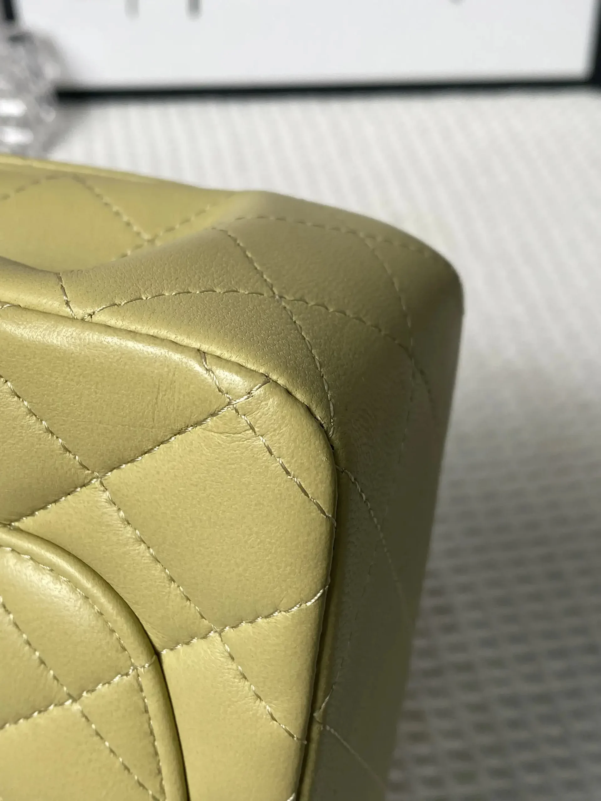 Chanel Mini Rectangular Classic Top Handle Flap Bag Yellow Lambskin Chanel Mini Rectangular Classic Top Handle Flap Bag Yellow Lambskin