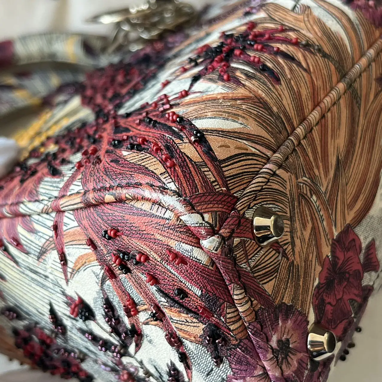 Dior Lady Dior Mini Bag Phoenix Print Dior Lady Dior Mini Bag Phoenix Print