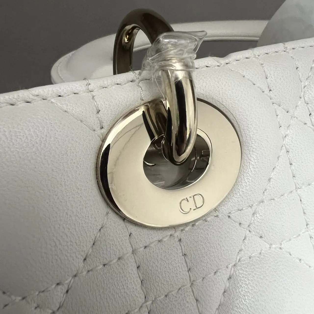 DIOR Small Lady Dior Bag White Lambskin DIOR Small Lady Dior Bag White Lambskin