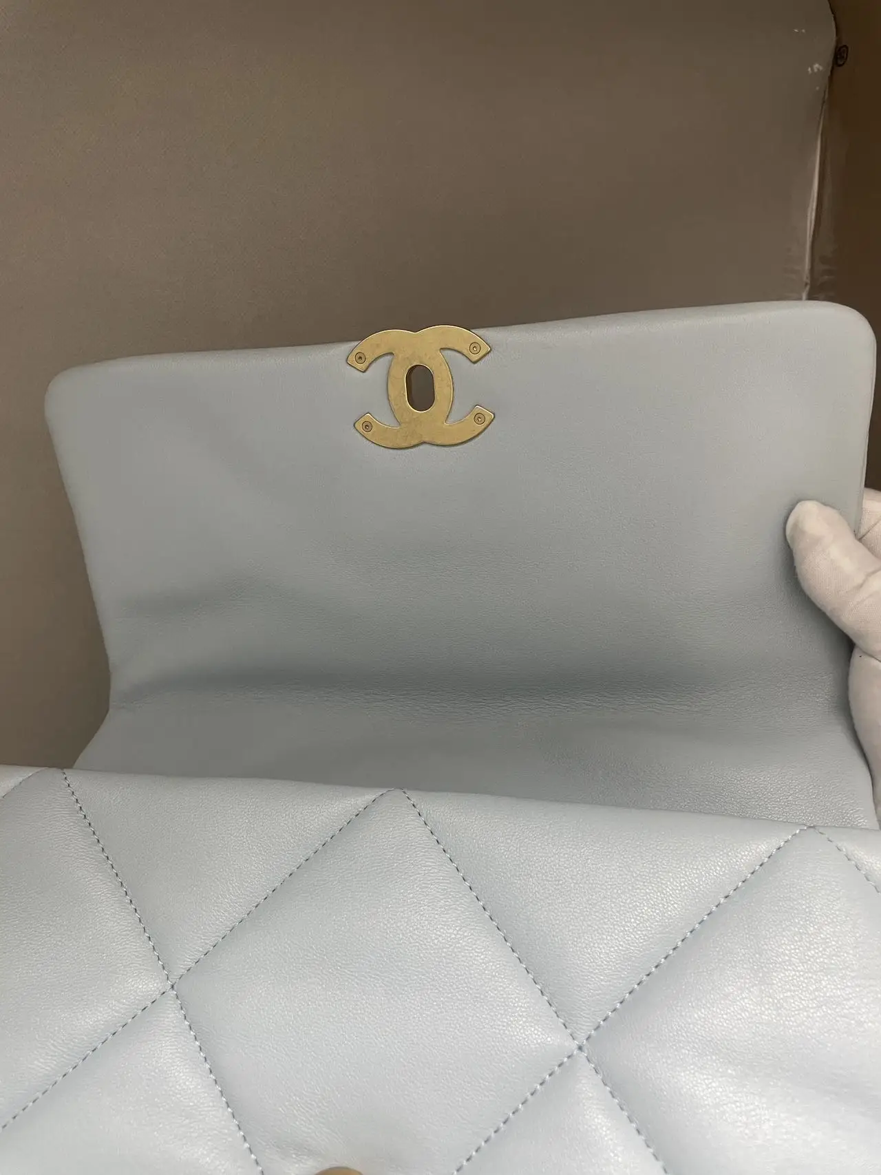 CHANEL 19 Flap Baby Blue Bag CHANEL 19 Flap Baby Blue Bag