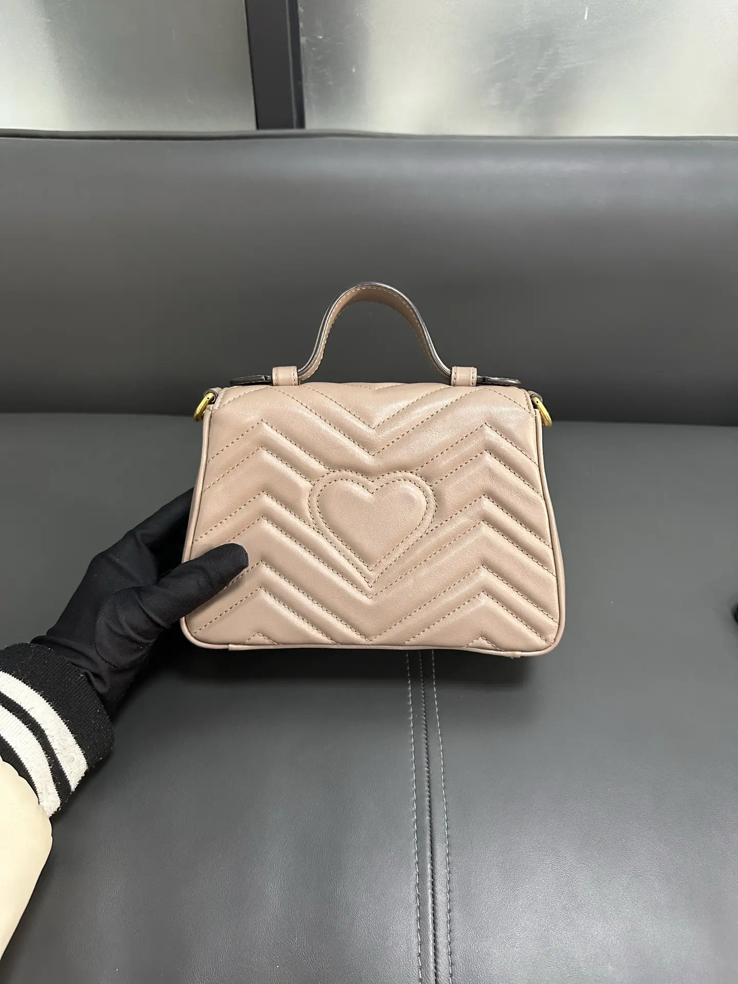 GUCCI GG Marmont Small Top Handle Bag GUCCI GG Marmont Small Top Handle Bag