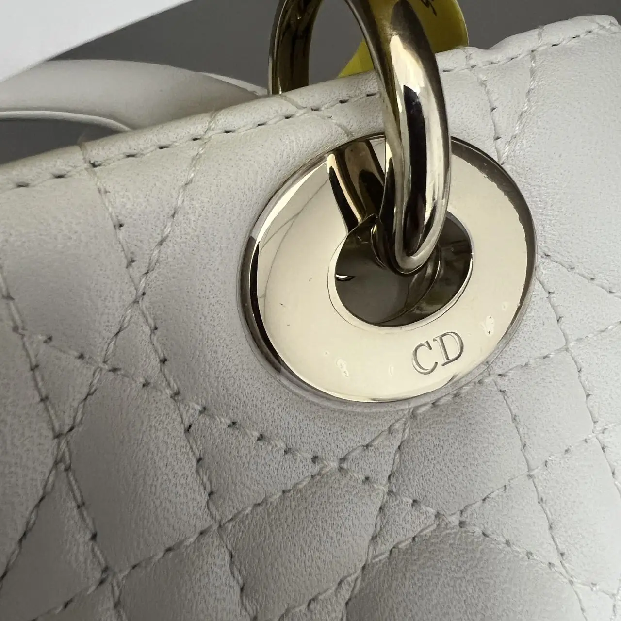 DIOR Small Lady Dior Bag White Lambskin DIOR Small Lady Dior Bag White Lambskin