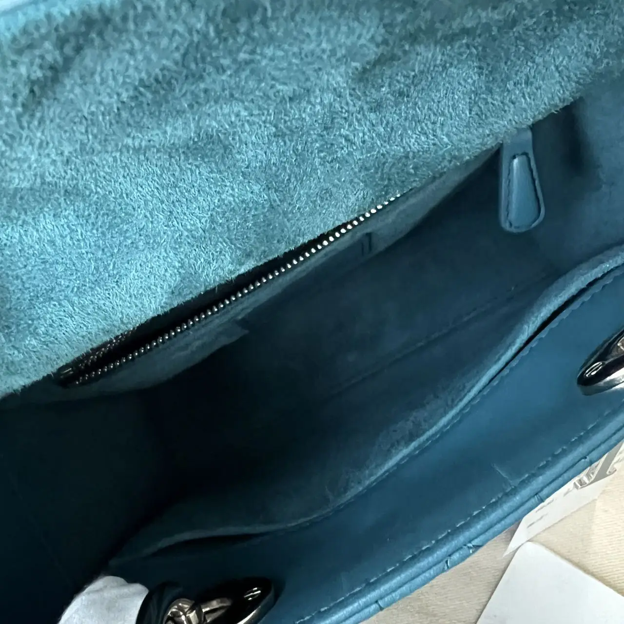 DIOR Small Lady Dior Bag Blue Lambskin DIOR Small Lady Dior Bag Blue Lambskin