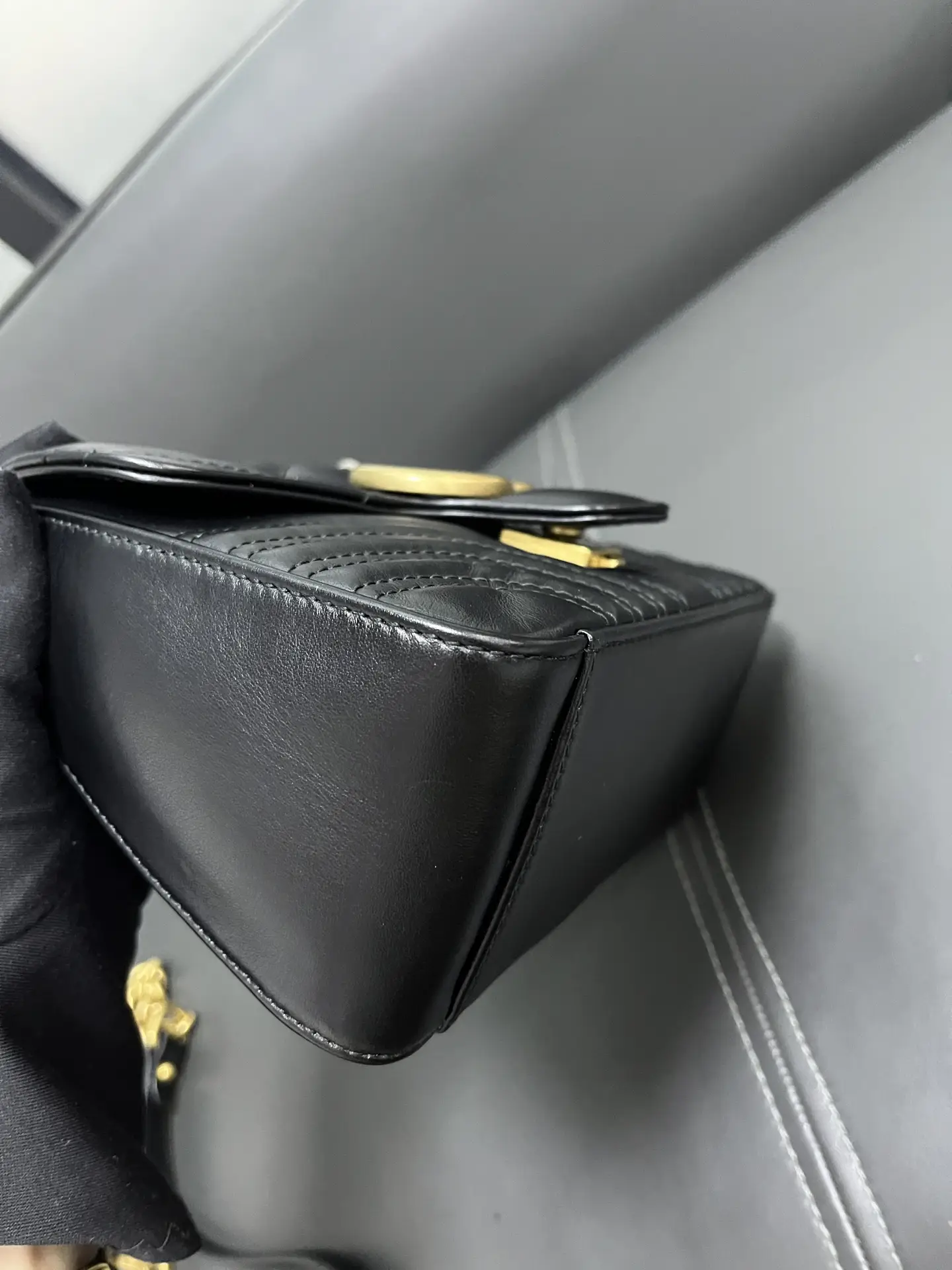 GUCCI GG Marmont Small Top Handle Bag GUCCI GG Marmont Small Top Handle Bag