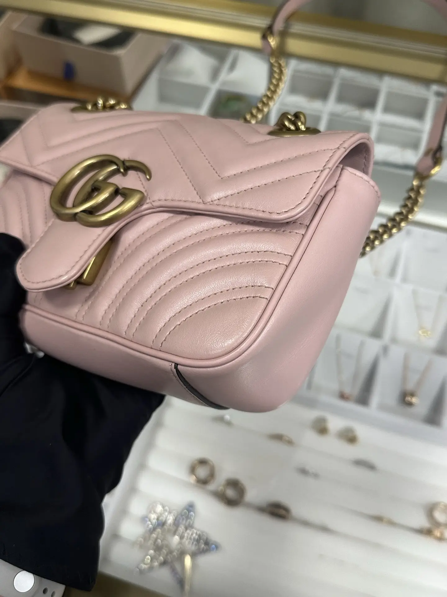 GUCCI GG Marmont Bag Small Pink GUCCI GG Marmont Bag Small Pink