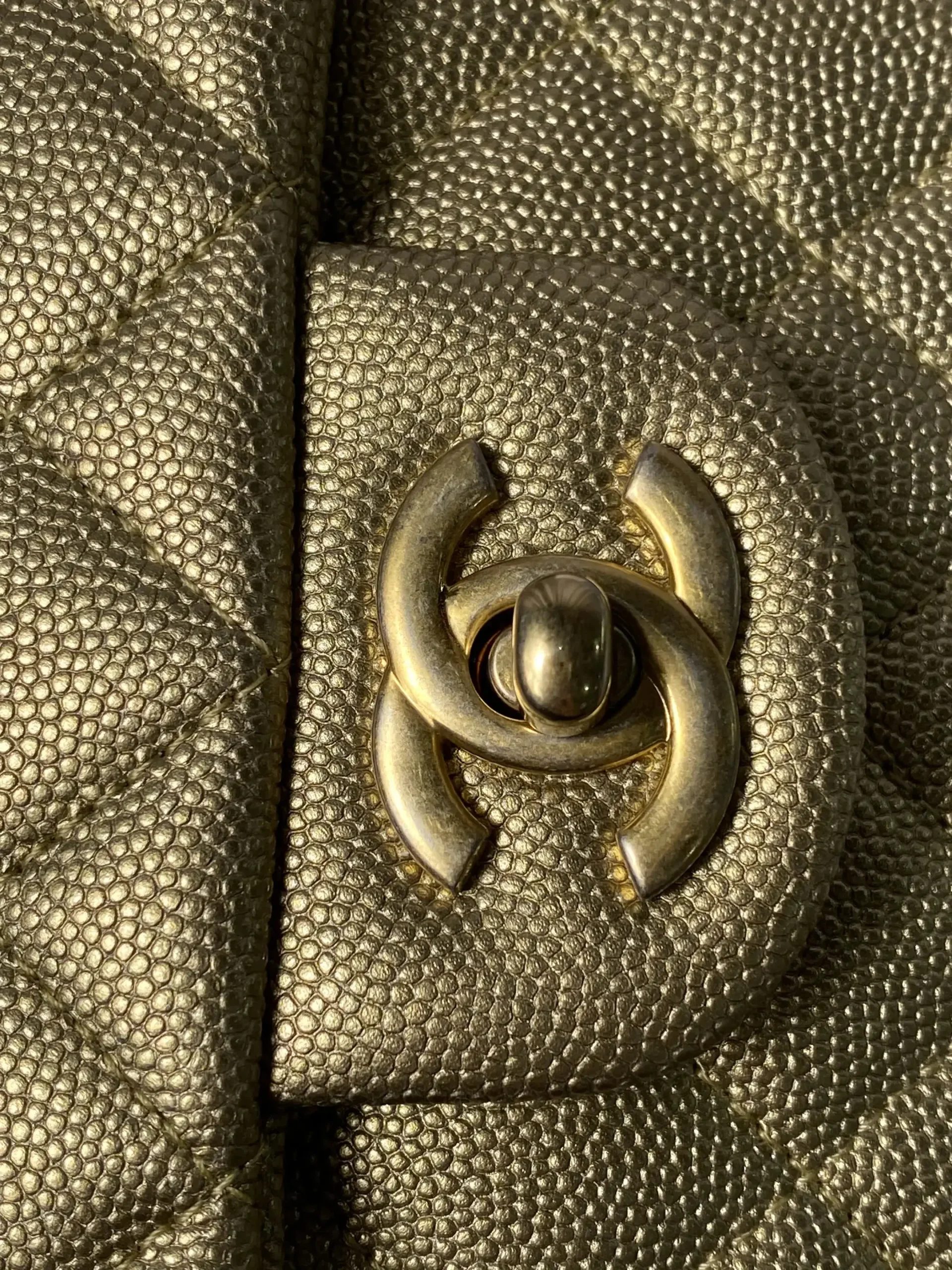 CHANEL Mini Rectangular Classic Top Handle Flap Bag Gold Lambskin CHANEL Mini Rectangular Classic Top Handle Flap Bag Gold Lambskin