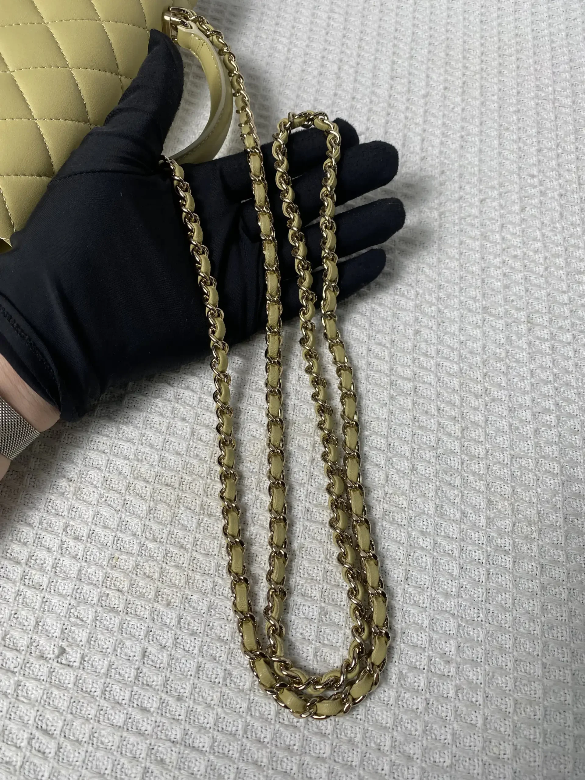 Chanel Mini Rectangular Classic Top Handle Flap Bag Yellow Lambskin Chanel Mini Rectangular Classic Top Handle Flap Bag Yellow Lambskin