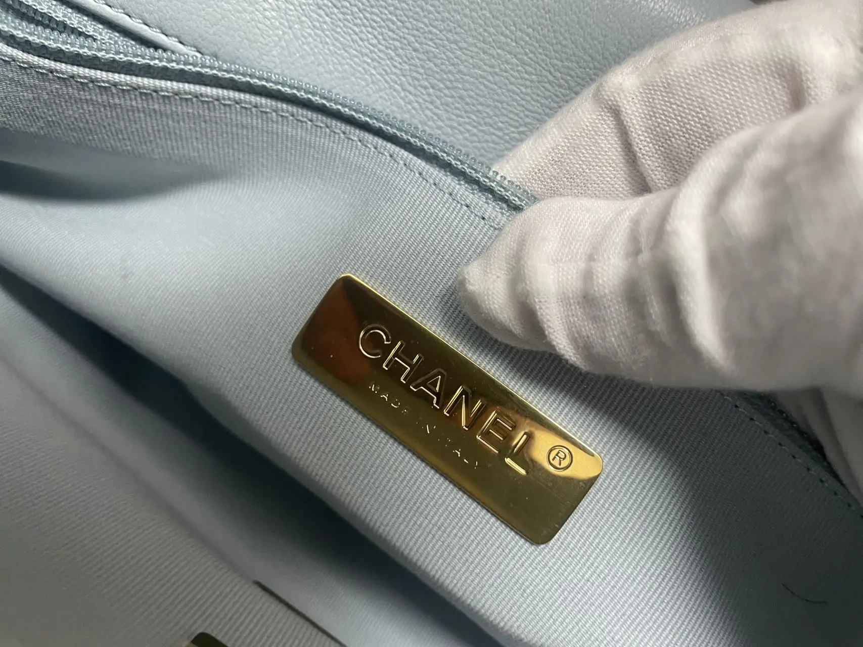CHANEL 19 Flap Baby Blue Bag CHANEL 19 Flap Baby Blue Bag