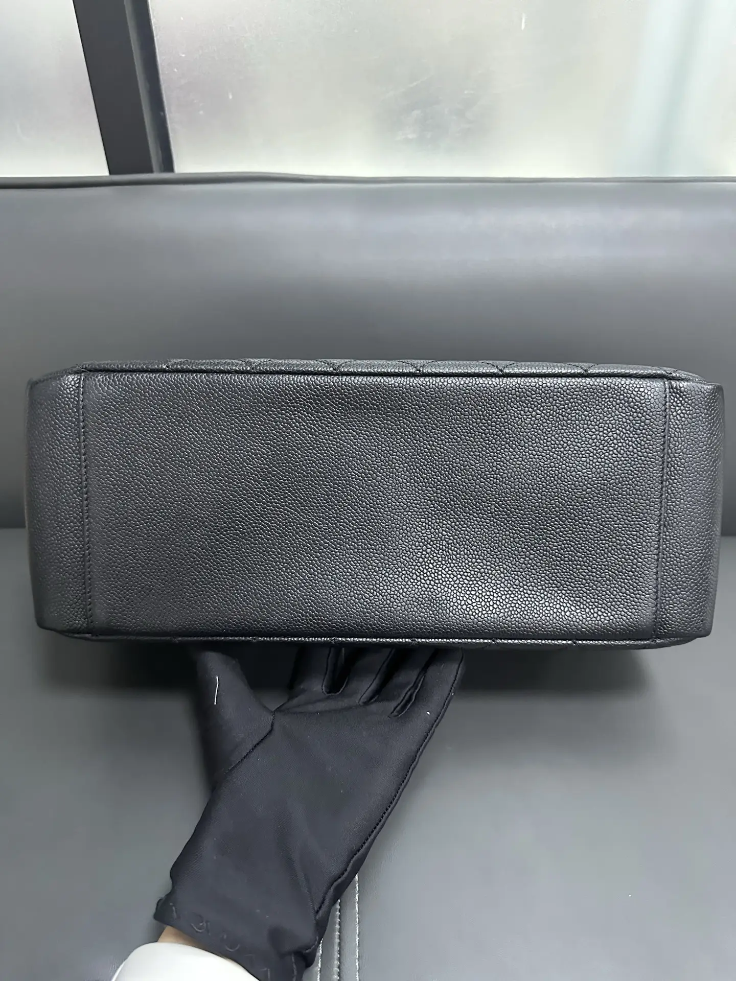 CHANEL Grand Shopping Tote in Black Caviar Leather CHANEL Grand Shopping Tote in Black Caviar Leather