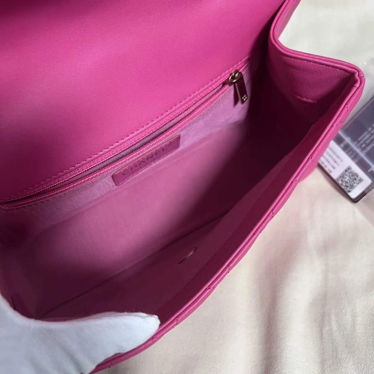 CHANEL Classic Flap Bag Small Pink Quilted Lambskin Bag Seasonal Collection New CHANEL Classic Flap Bag Small Pink Quilted Lambskin Bag Seasonal Collection New