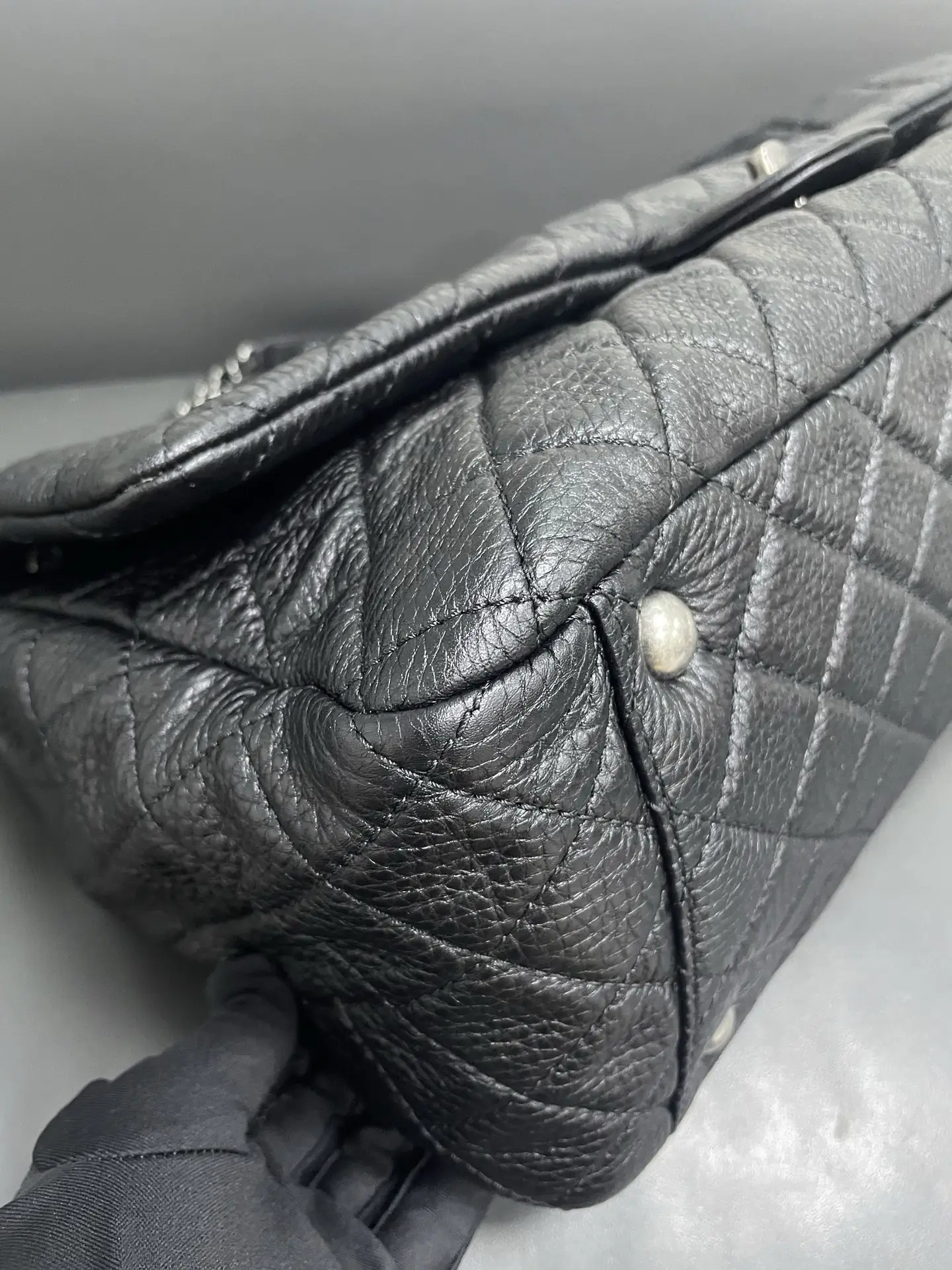 Chanel Black Calfskin Quilted XXL Travel Flap Bag New With Receipt Chanel Black Calfskin Quilted XXL Travel Flap Bag New With Receipt