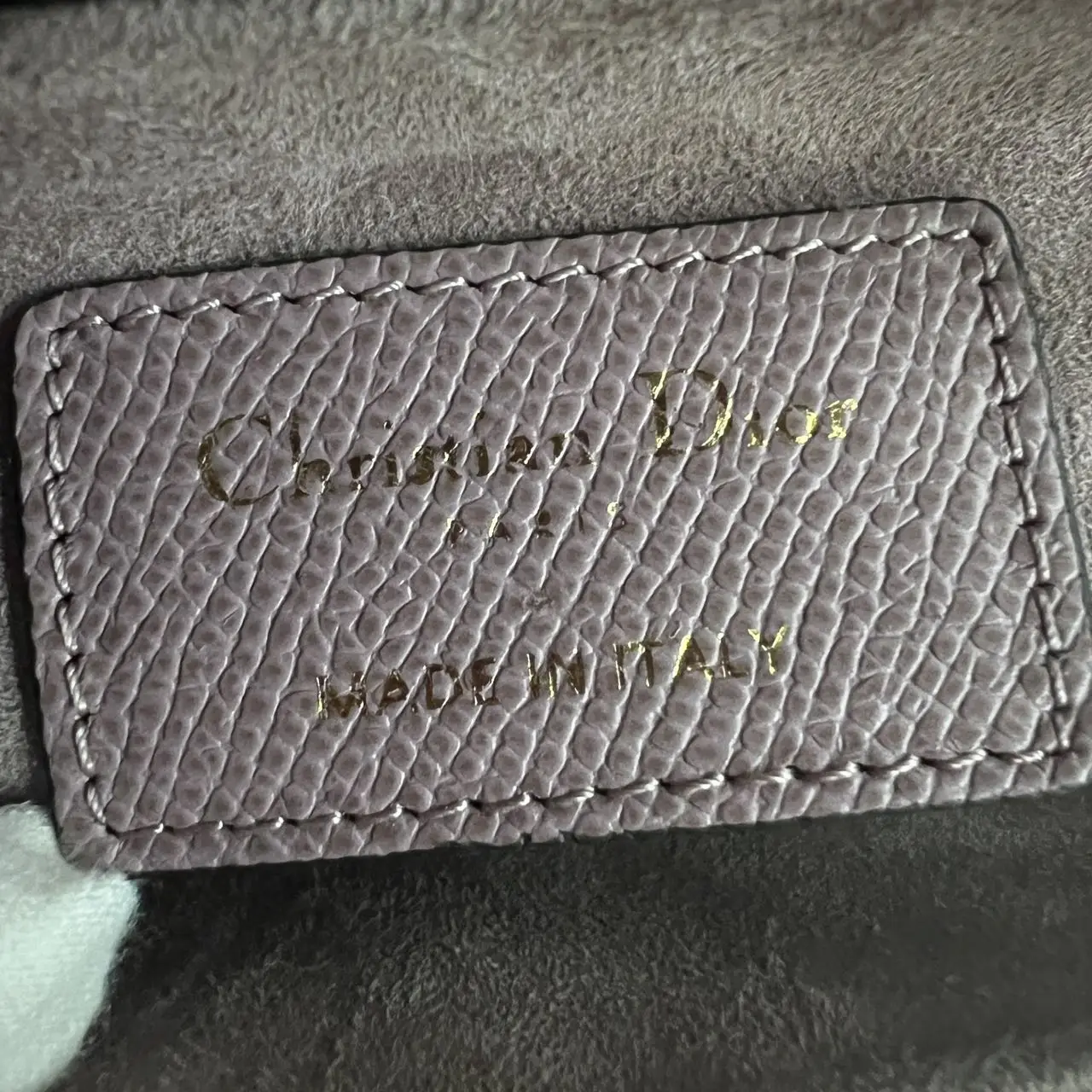 DIOR Mini Saddle Bag with Strap Purple Grained Calfskin DIOR Mini Saddle Bag with Strap Purple Grained Calfskin