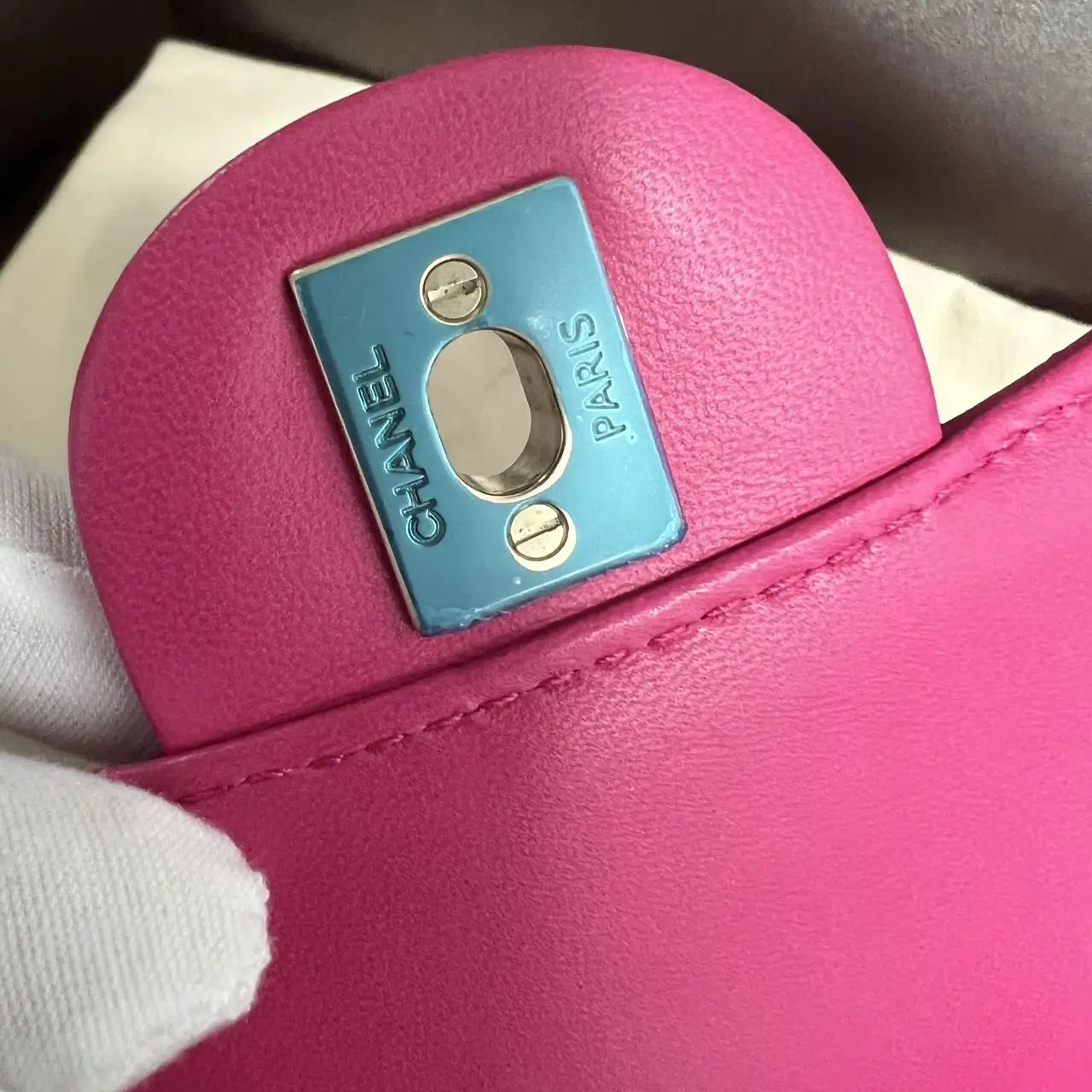 CHANEL Classic Flap Bag Small Pink Quilted Lambskin Bag Seasonal Collection New CHANEL Classic Flap Bag Small Pink Quilted Lambskin Bag Seasonal Collection New