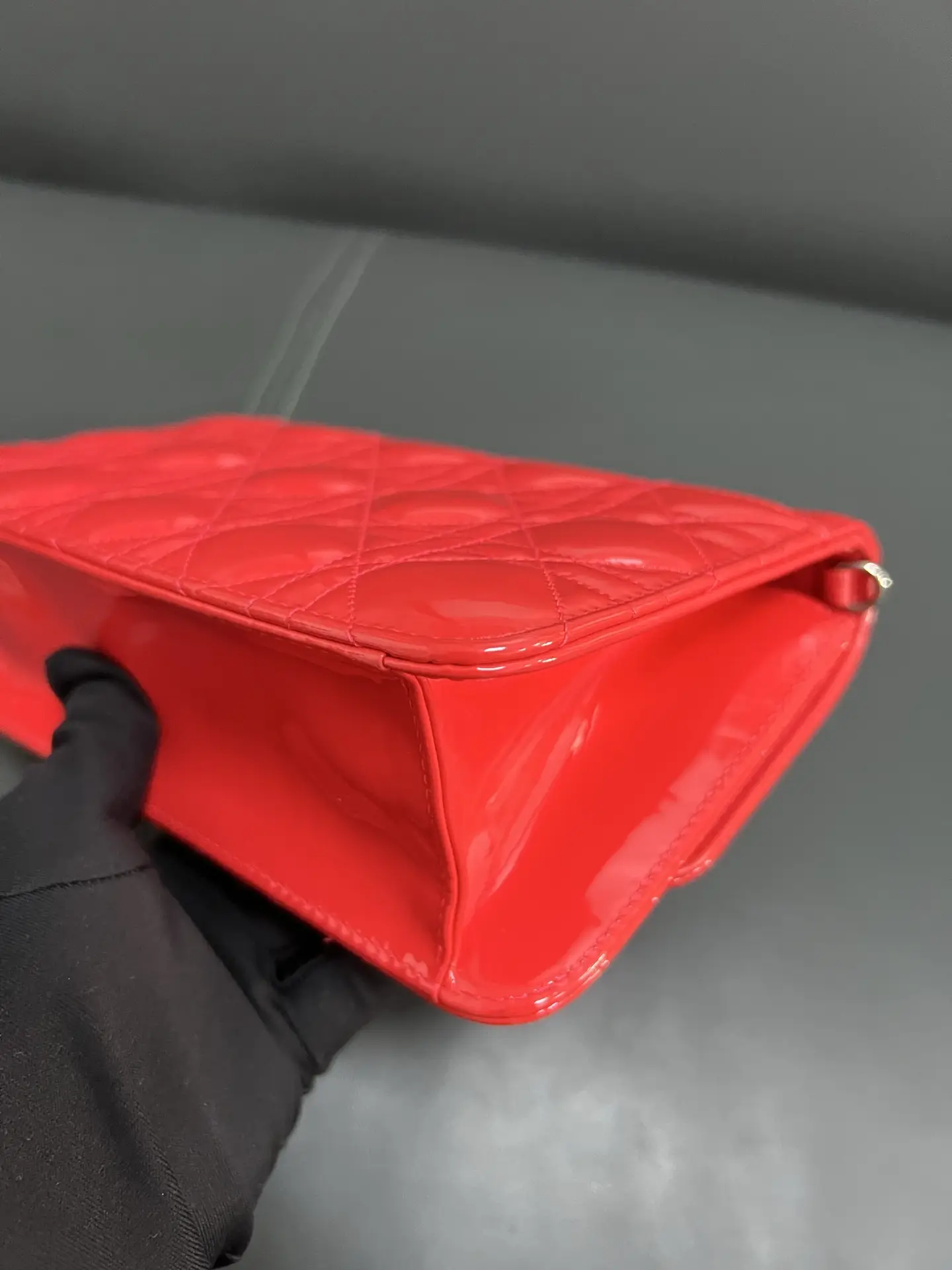 DIOR Christian Dior Miss Dior Chain Wallet Red DIOR Christian Dior Miss Dior Chain Wallet Red