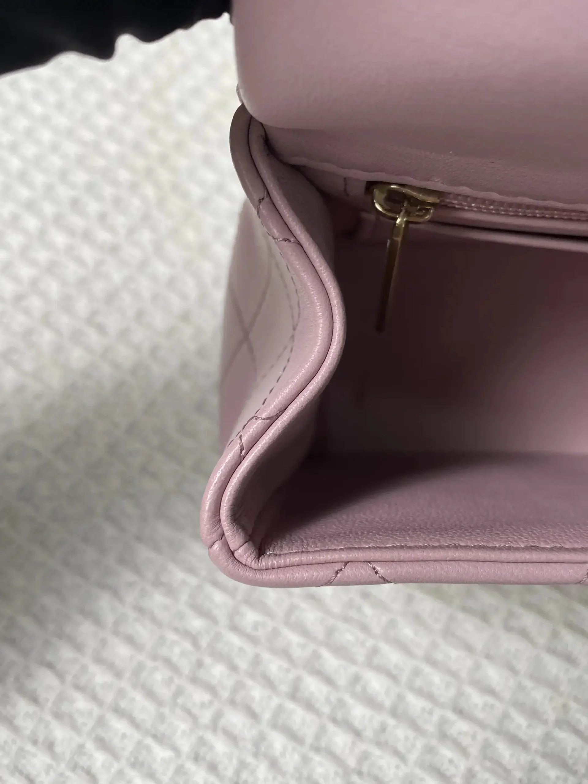 CHANEL Mini Rectangular Classic Top Handle Flap Bag Pink Lambskin CHANEL Mini Rectangular Classic Top Handle Flap Bag Pink Lambskin