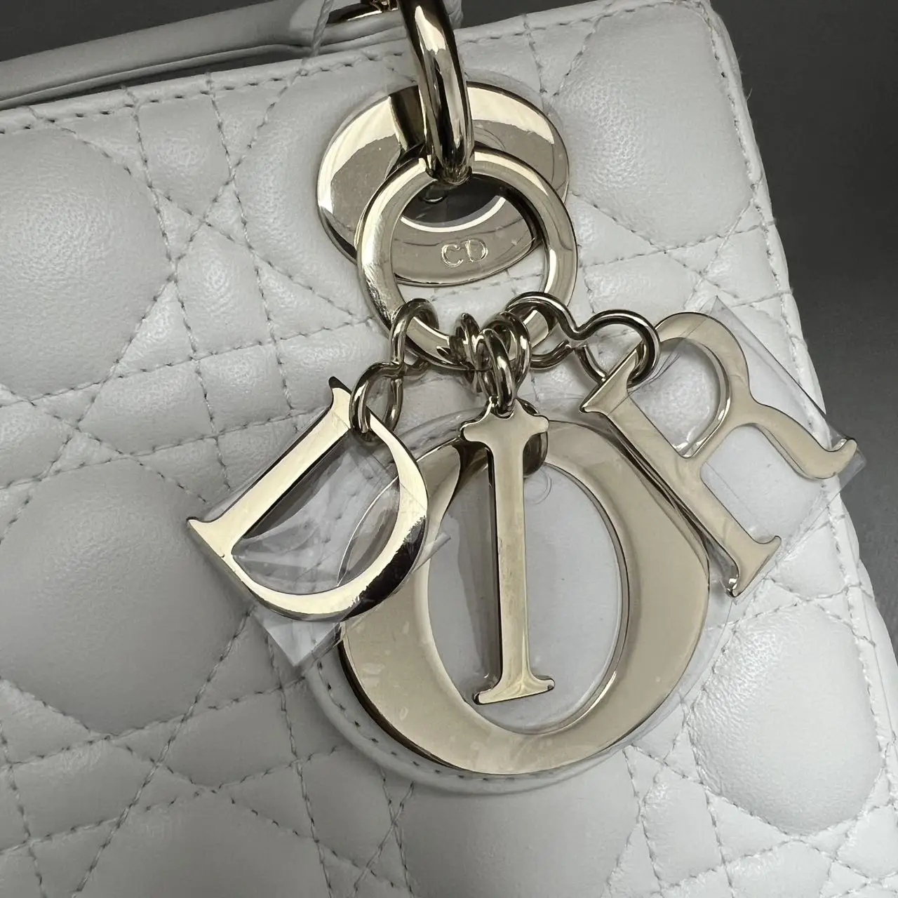DIOR Small Lady Dior Bag White Lambskin DIOR Small Lady Dior Bag White Lambskin