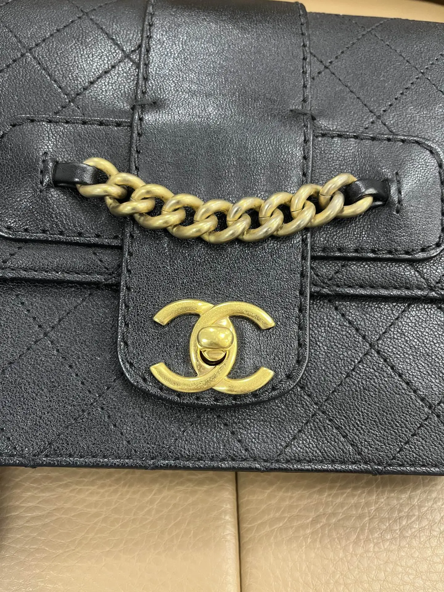 Chanel Coco Mark Chain Shoulder Bag Black Chanel Coco Mark Chain Shoulder Bag Black