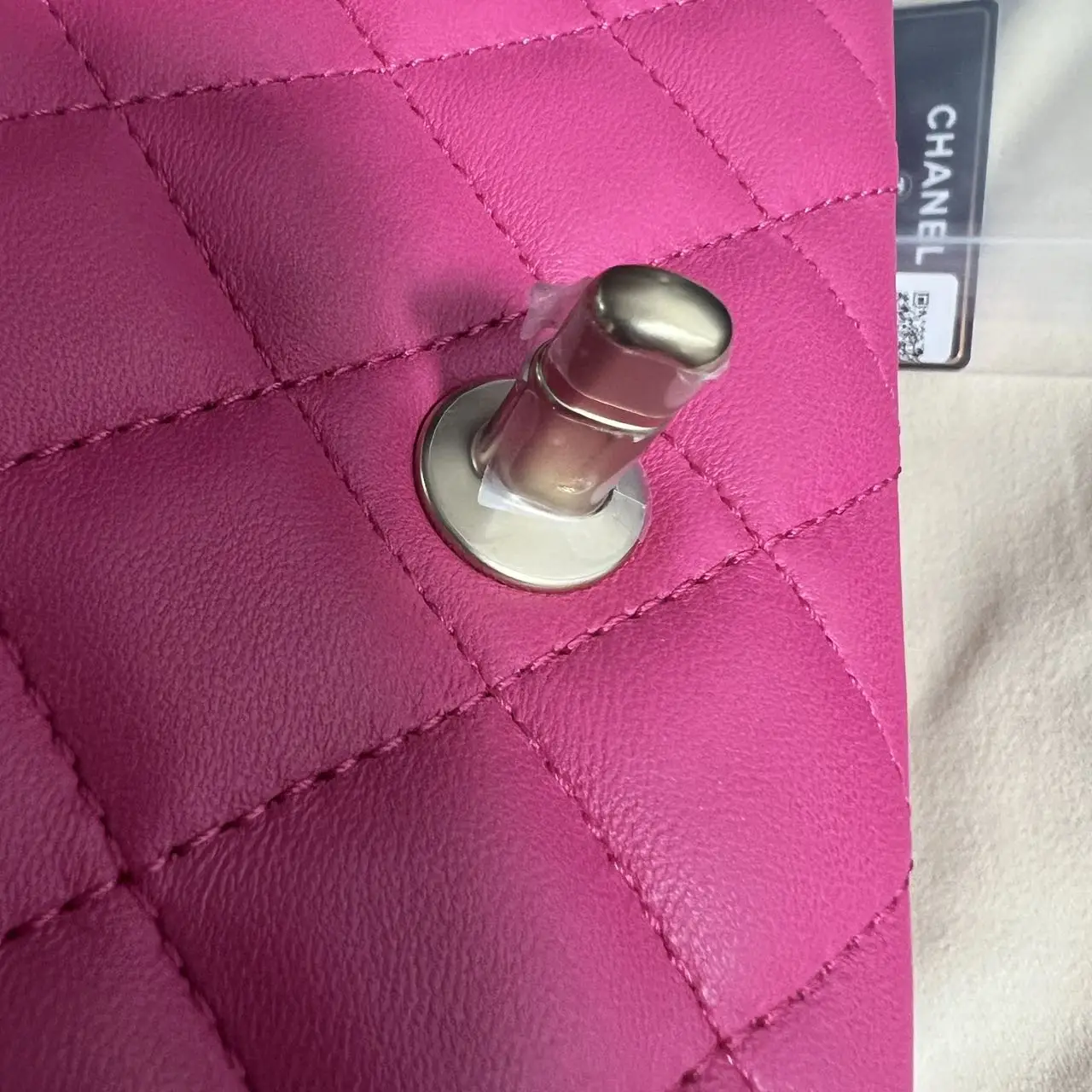 CHANEL Classic Flap Bag Small Pink Quilted Lambskin Bag Seasonal Collection New CHANEL Classic Flap Bag Small Pink Quilted Lambskin Bag Seasonal Collection New
