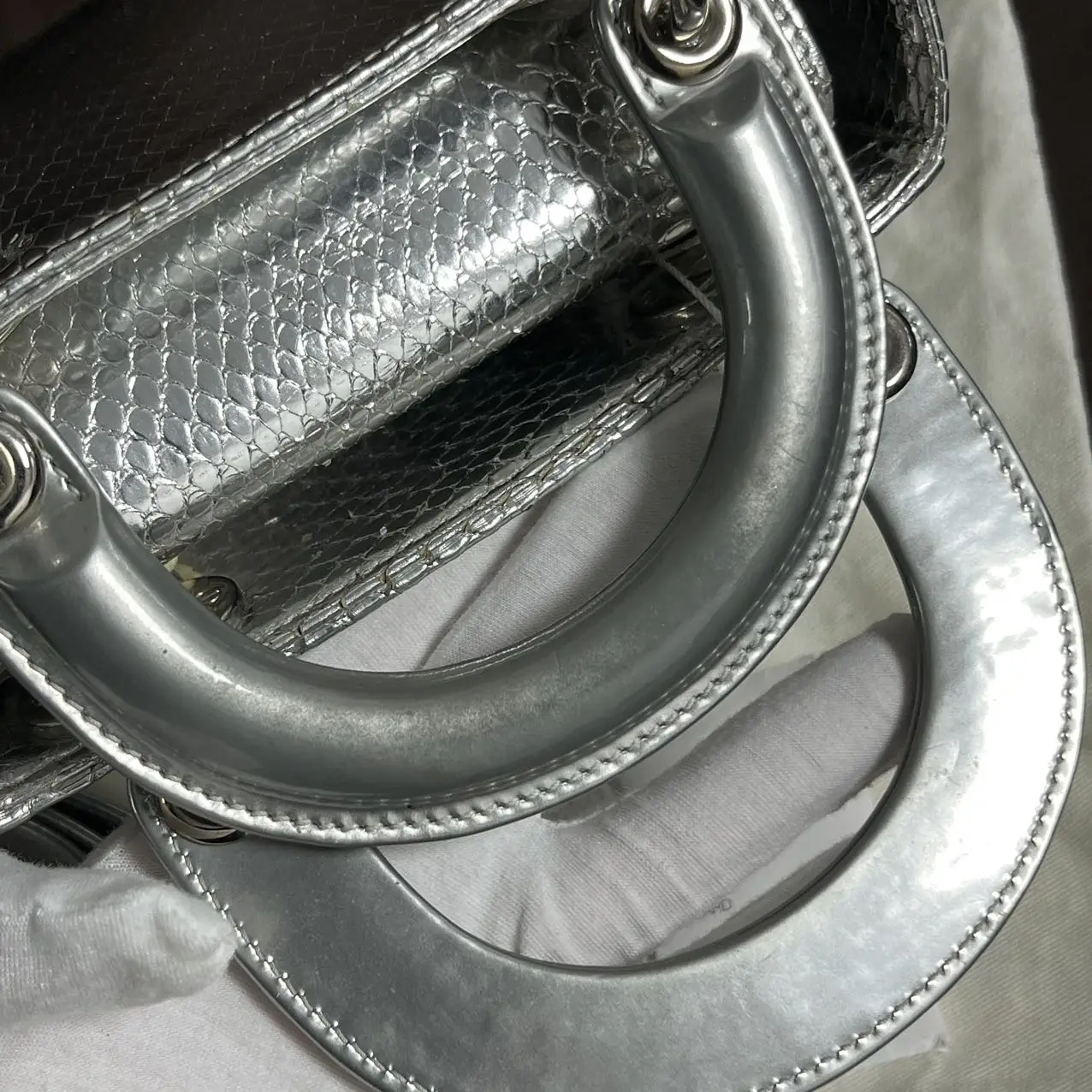 DIOR Mini Lady Dior Bag Python Leather Limited Version DIOR Mini Lady Dior Bag Python Leather Limited Version