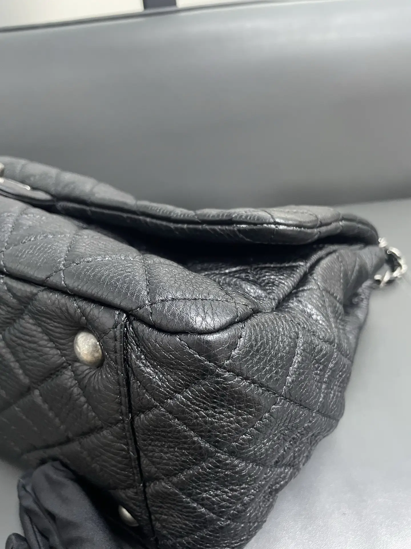 Chanel Black Calfskin Quilted XXL Travel Flap Bag New With Receipt Chanel Black Calfskin Quilted XXL Travel Flap Bag New With Receipt