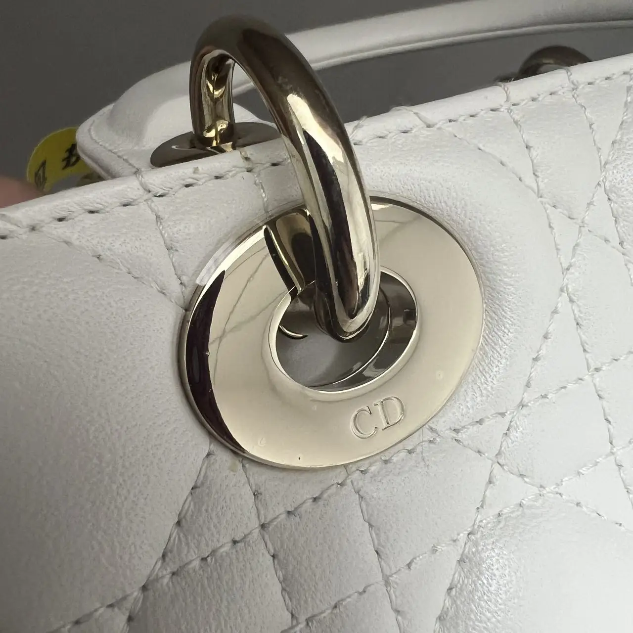 DIOR Small Lady Dior Bag White Lambskin DIOR Small Lady Dior Bag White Lambskin
