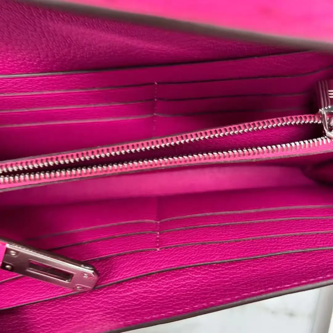 Hermès Kelly Long Money Holder E5 Rose Tyrien Hermès Kelly Long Money Holder E5 Rose Tyrien