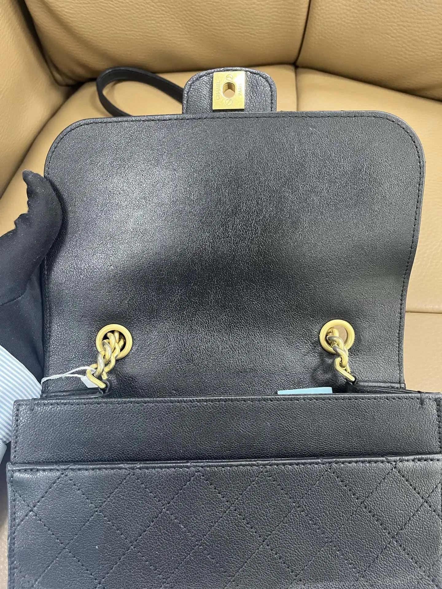 Chanel Coco Mark Chain Shoulder Bag Black Chanel Coco Mark Chain Shoulder Bag Black