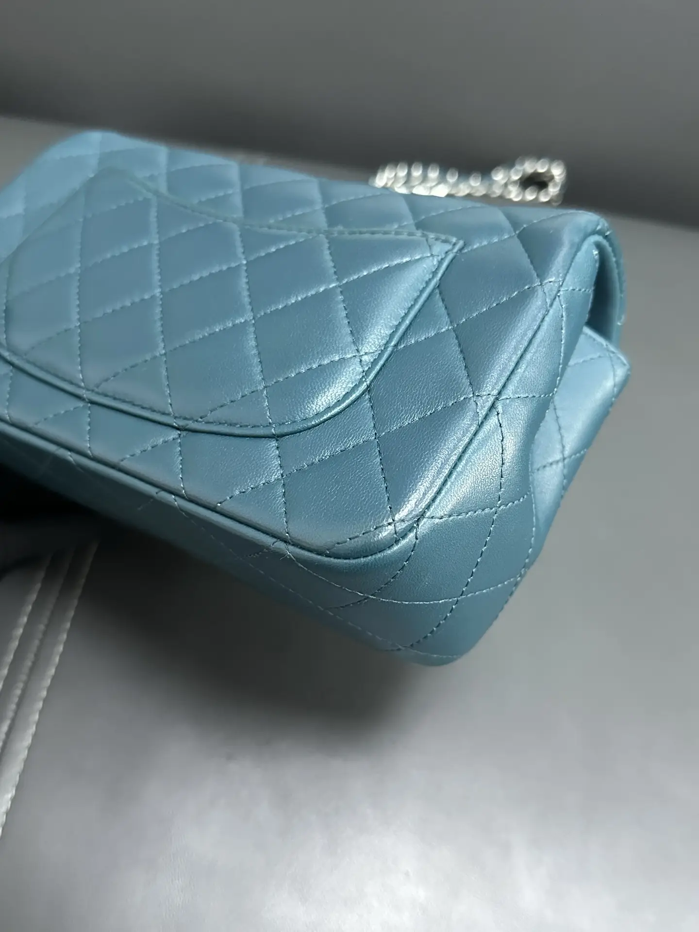 CHANEL Malachite Quilted Lambskin Mini Rectangular Classic Flap CHANEL Malachite Quilted Lambskin Mini Rectangular Classic Flap