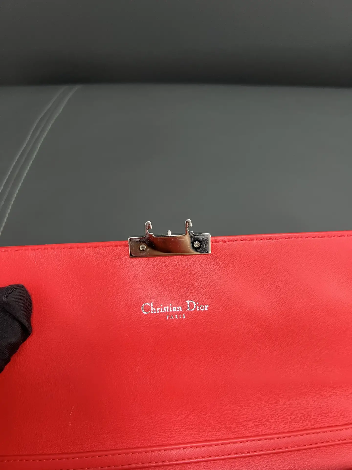 DIOR Christian Dior Miss Dior Chain Wallet Red DIOR Christian Dior Miss Dior Chain Wallet Red