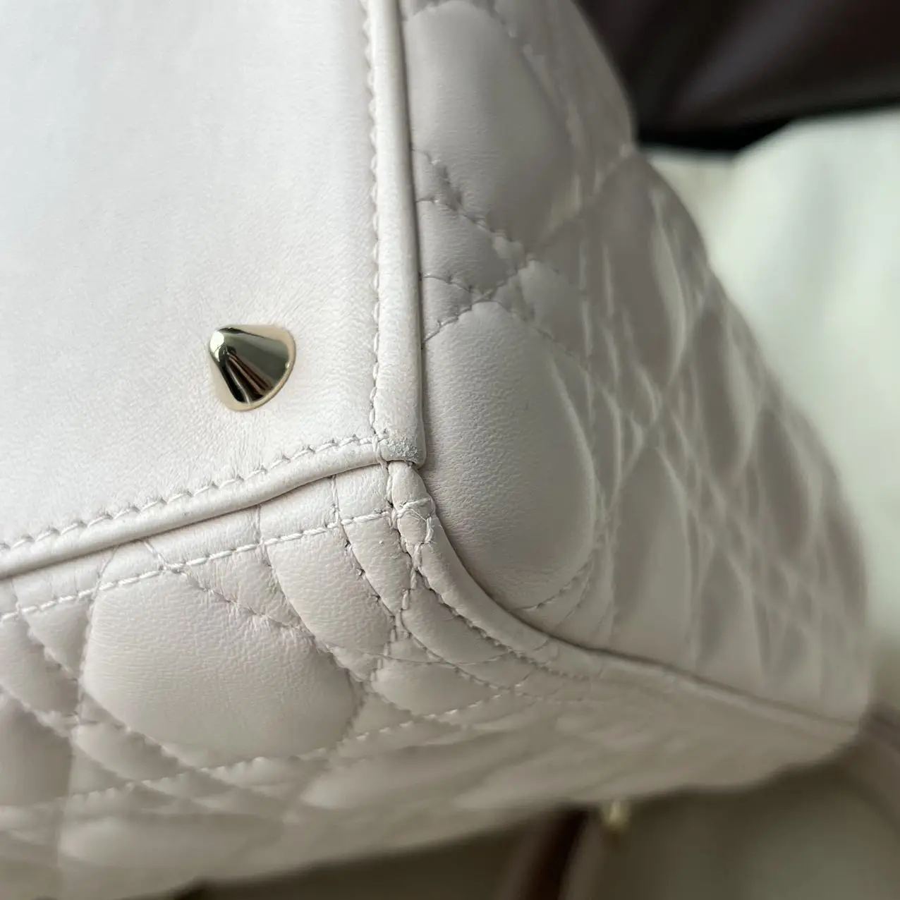 DIOR Pink Lambskin Medium Lady Dior Bag DIOR Pink Lambskin Medium Lady Dior Bag