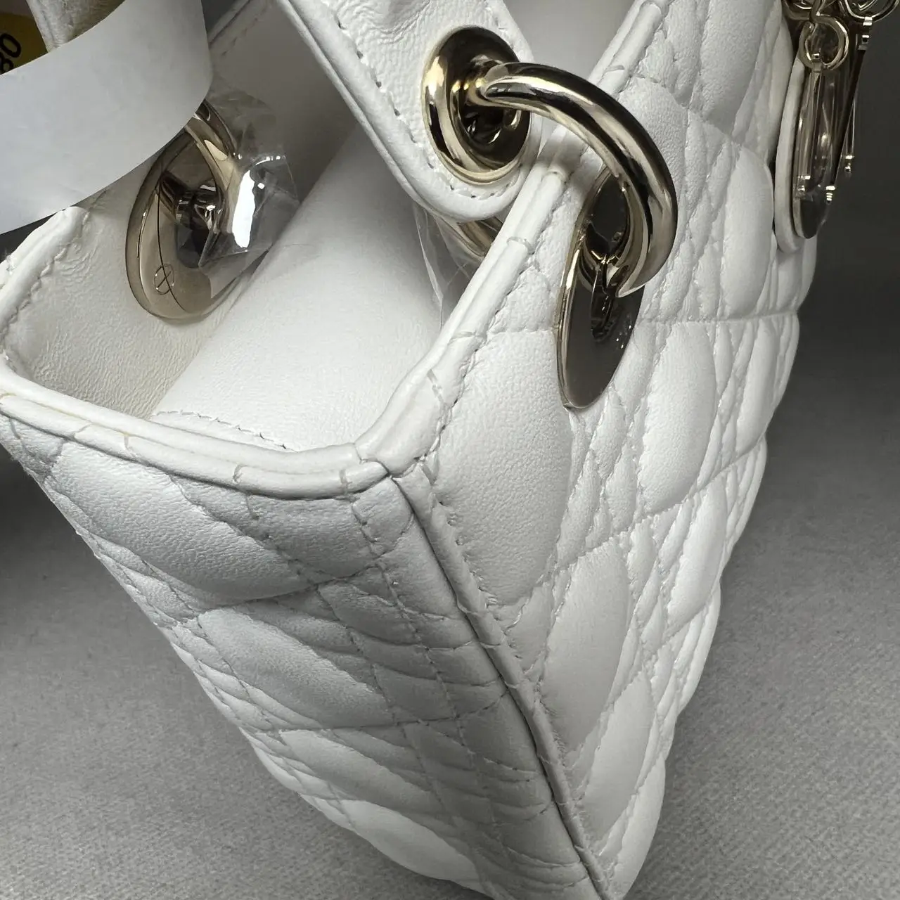 DIOR Small Lady Dior Bag White Lambskin DIOR Small Lady Dior Bag White Lambskin