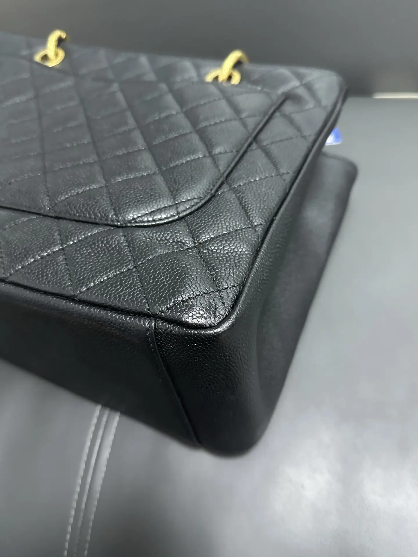 CHANEL Grand Shopping Tote in Black Caviar Leather CHANEL Grand Shopping Tote in Black Caviar Leather