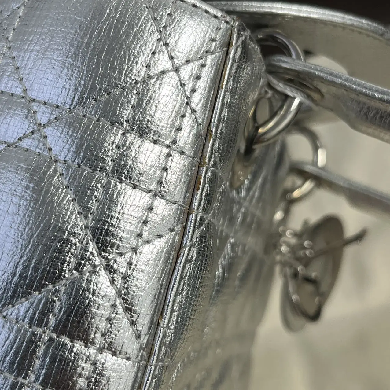 DIOR Small Lady Dior Metallic Grained Calfskin My ABC Bag DIOR Small Lady Dior Metallic Grained Calfskin My ABC Bag