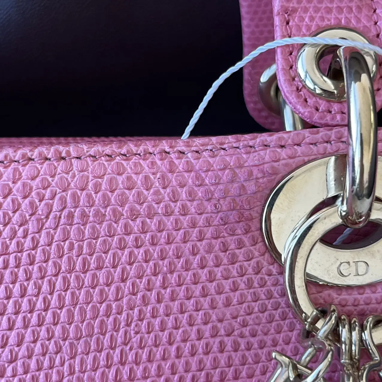 DIOR Mini Lady Dior Pink Python Leather Bag DIOR Mini Lady Dior Pink Python Leather Bag