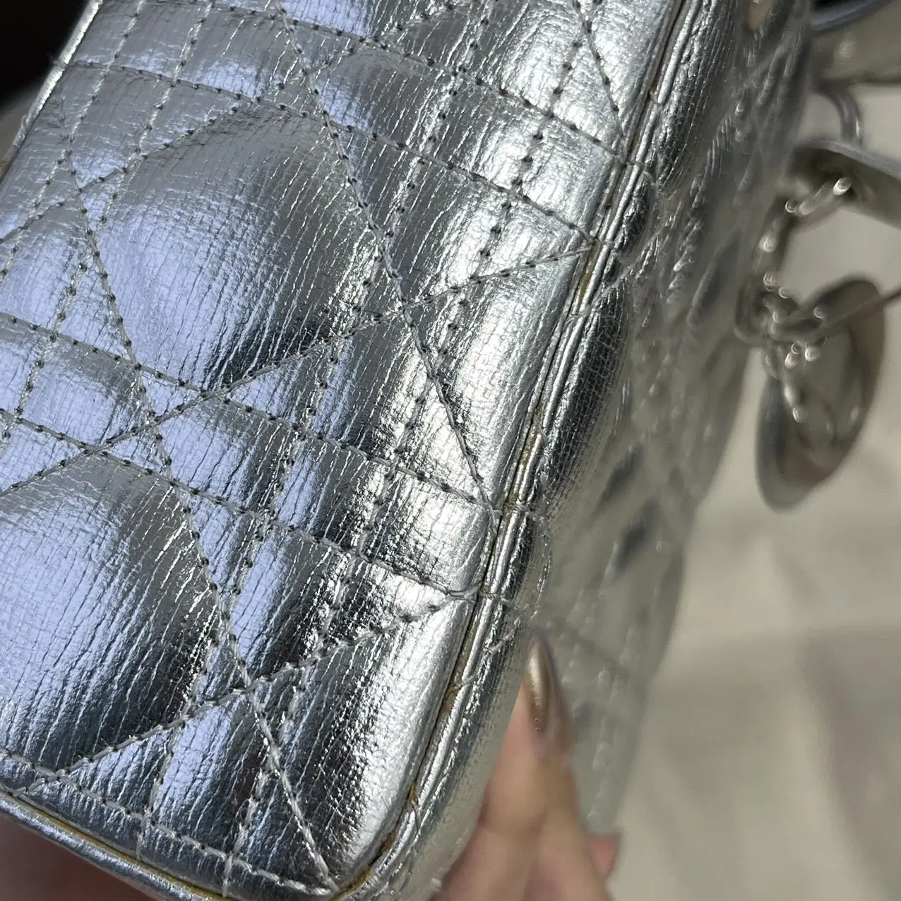 DIOR Small Lady Dior Metallic Grained Calfskin My ABC Bag DIOR Small Lady Dior Metallic Grained Calfskin My ABC Bag