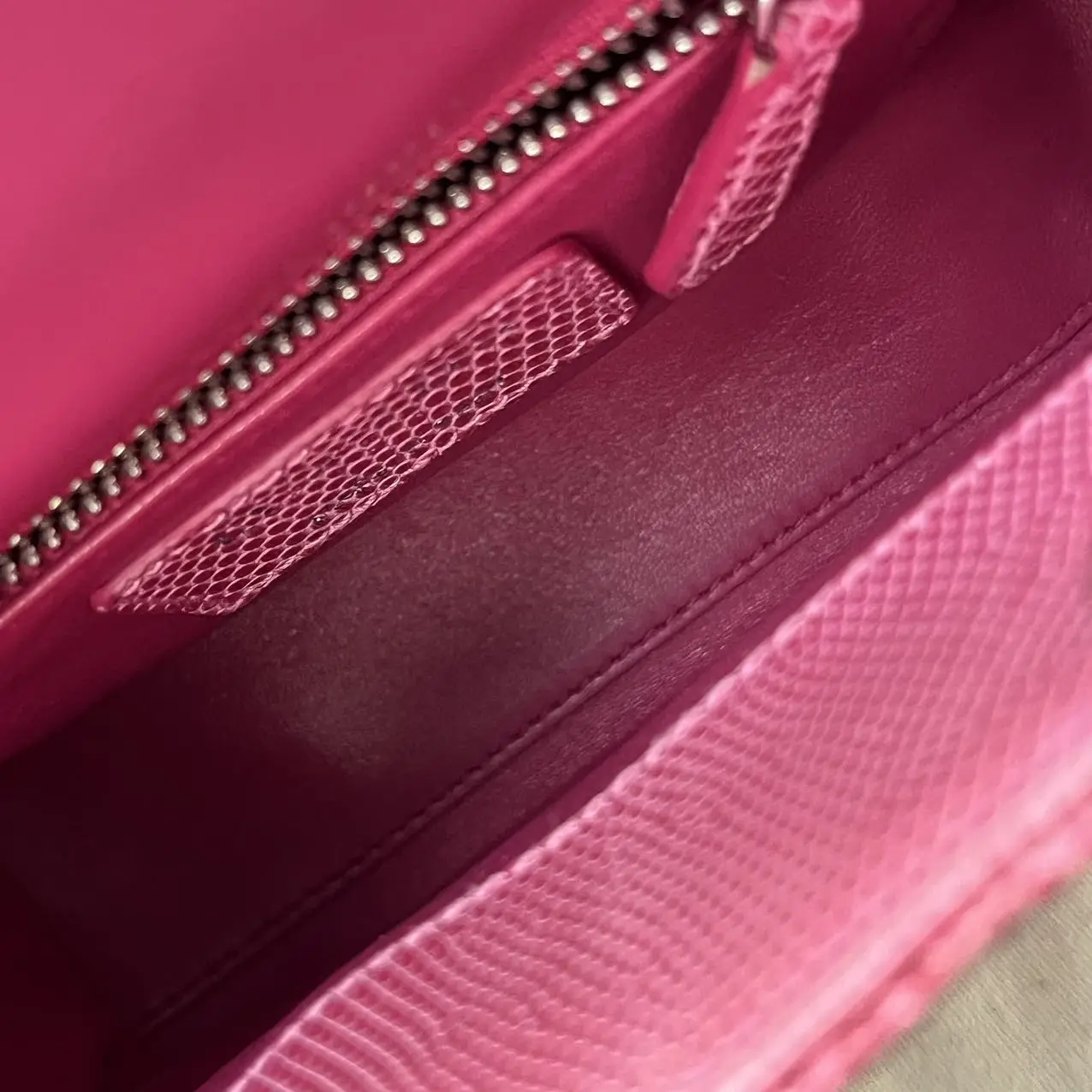 DIOR Lizard Swarovski Crystal Mini Lady Dior Pink Bag DIOR Lizard Swarovski Crystal Mini Lady Dior Pink Bag