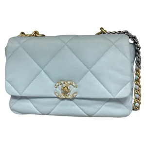 CHANEL 19 Flap Baby Blue Bag
