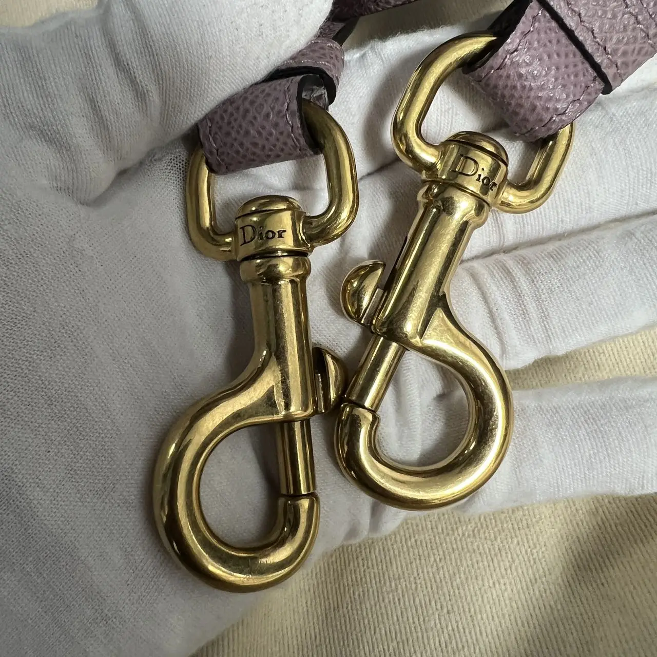 DIOR Mini Saddle Bag with Strap Purple Grained Calfskin DIOR Mini Saddle Bag with Strap Purple Grained Calfskin