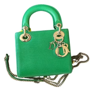 DIOR Mini Lady Dior Bag Python Leather Limited Version