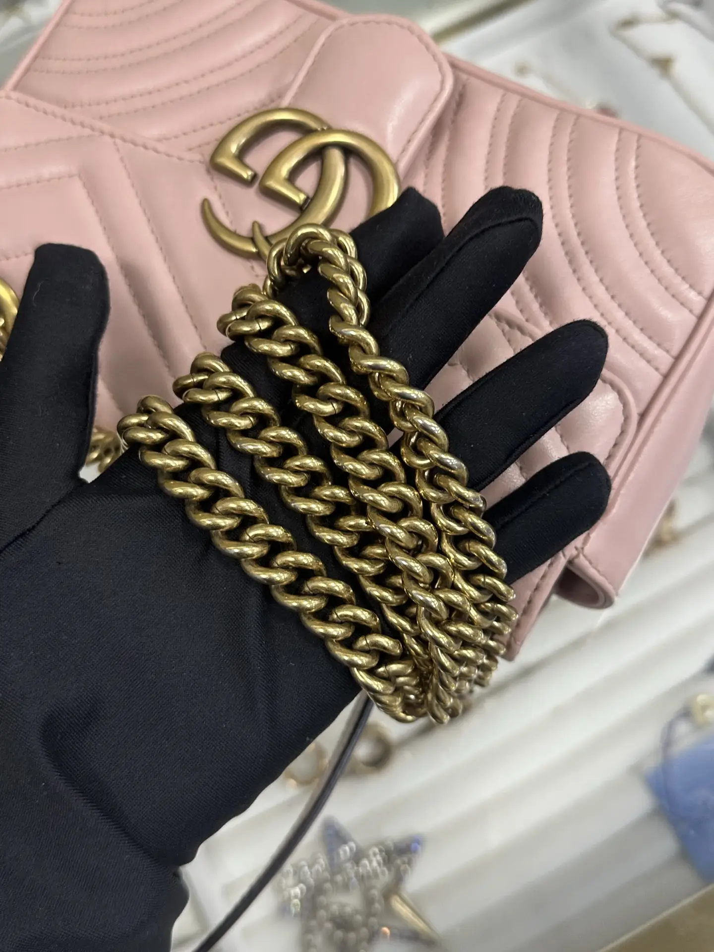 GUCCI GG Marmont Bag Small Pink GUCCI GG Marmont Bag Small Pink