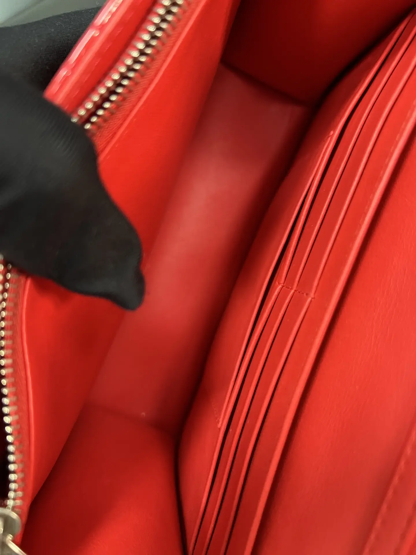 DIOR Christian Dior Miss Dior Chain Wallet Red DIOR Christian Dior Miss Dior Chain Wallet Red