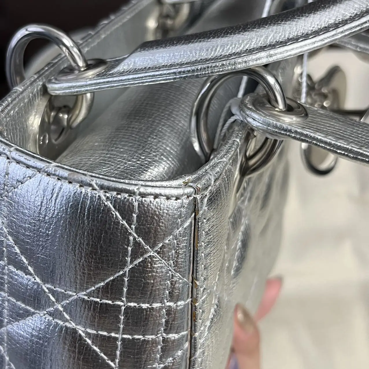 DIOR Small Lady Dior Metallic Grained Calfskin My ABC Bag DIOR Small Lady Dior Metallic Grained Calfskin My ABC Bag