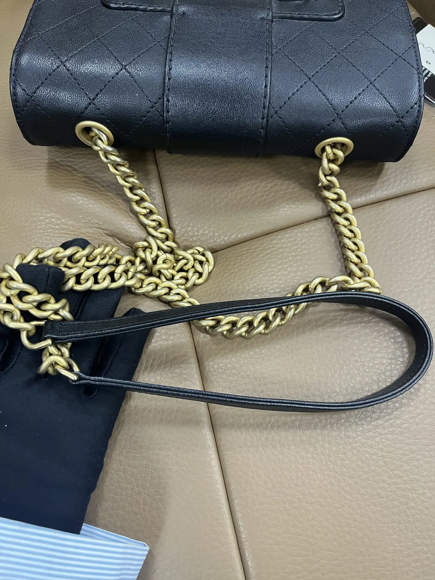 Chanel Coco Mark Chain Shoulder Bag Black Chanel Coco Mark Chain Shoulder Bag Black