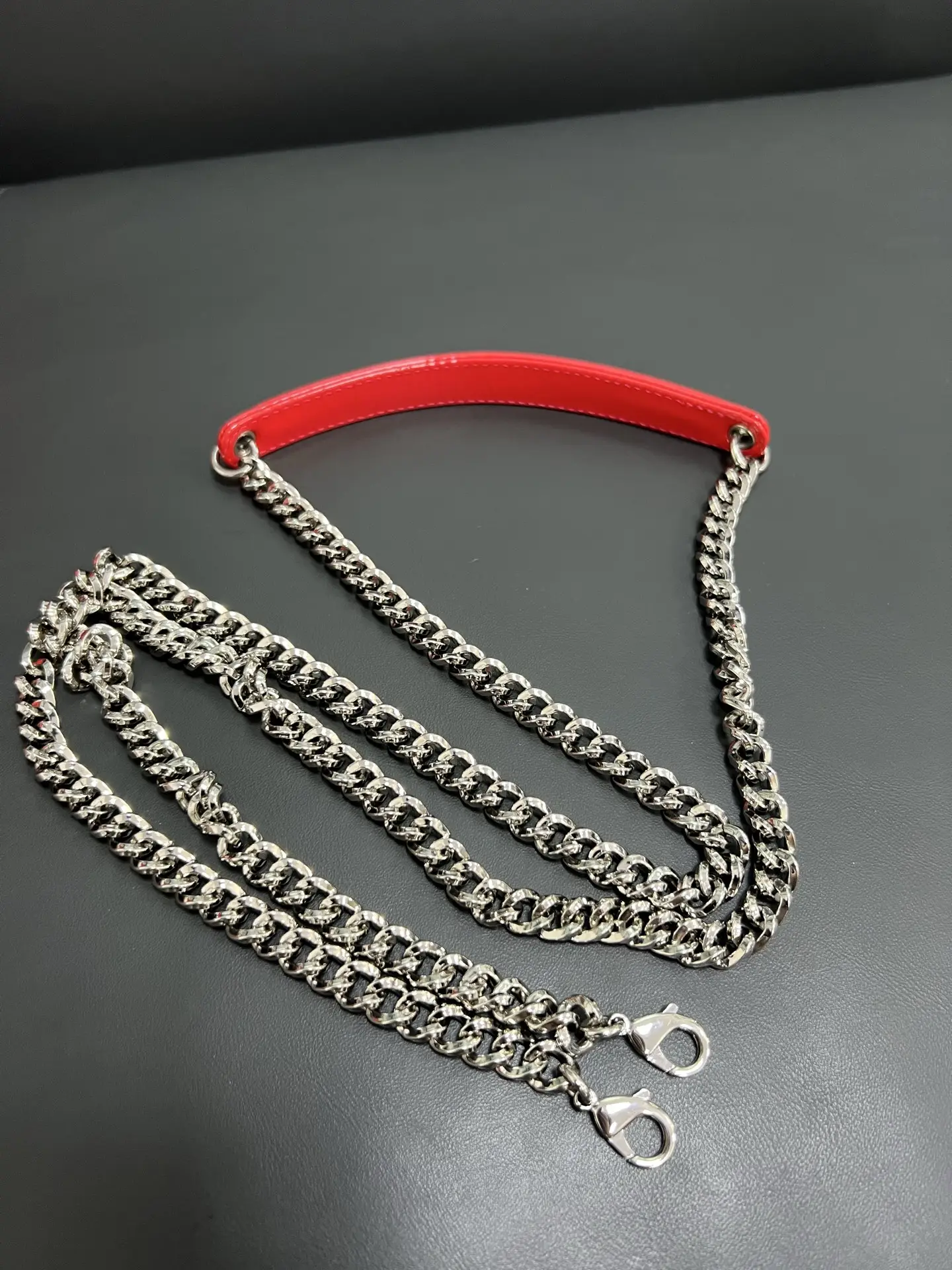 DIOR Christian Dior Miss Dior Chain Wallet Red DIOR Christian Dior Miss Dior Chain Wallet Red